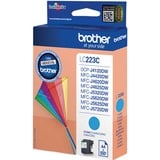 Brother LC223C blækpatron 1 stk Original Blå Blå, 1 stk, 550 Sider, Enkelt pakke