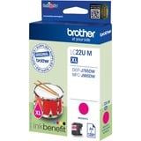 Brother LC22UM blækpatron 1 stk Original Magenta Magenta, 1 stk, 1200 Sider, Enkelt pakke