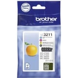 Brother LC3211VALDR blækpatron 4 stk Original Sort, Blå, Magenta, Gul Sort, Blå, Magenta, Gul, 4 stk, 200 Sider, 200 Sider, Multipakke