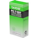 Brother PC-74RF fax tilbehør Faxbånd 144 Sider Sort 4 stk 144 Sider, Sort, FAXT72 / FAXT74 / FAXT76 / FAXT78 / FAXT7 Plus / FAXT92 / FAXT94 / FAXT96 / FAXT98 / FAXT102 /..., Faxbånd, Kasse, Termisk overførsel