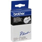 Brother TCM91 etiketbånd TC, Tape 1 stk, TC, Sort på transparant, Japan, 5 År, Brother PT2000, PT3000, PT500, PT5000, PT8E
