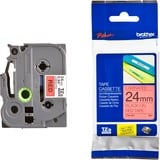 Brother TZE-451 etiketbånd Sort på rød TZ, Tape Sort på rød, TZ, Filippinerne, 5 År, Brother, 2,4 cm