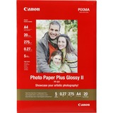 Canon 2311B019 fotopapir A4 Hvid Glans Glans, 260 g/m², A4, Hvid, 20 ark, - Bubble Jet: BJC 8200 Photo, i250, i320, i350, i450, i455, i470D, i475D, i550, i560, i6500, i70,...