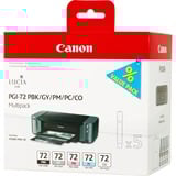 Canon 6403B007 blækpatron 5 stk Original Standard udbytte Grå, Foto sort, Foto cyan, Foto magenta Standard udbytte, 5 stk, Multipakke