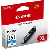 Canon CLI-551XLC blækpatron 1 stk Original Højt (XL) udbytte Foto cyan Højt (XL) udbytte, Foto cyan, Farvebaseret blæk, 1 stk, 665 Sider, Enkelt pakke, Detail