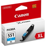 Canon CLI-551XL blækpatron 1 stk Original Højt (XL) udbytte Foto cyan Højt (XL) udbytte, Farvebaseret blæk, 1 stk, Detail