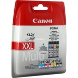Canon CLI-581XXL Multipack blækpatron Original Sort, Blå, Magenta, Gul 11,7 ml, 11,7 ml, Multipakke