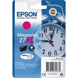 Epson Alarm clock Singlepack Magenta 27XL DURABrite Ultra Ink, Blæk Højt (XL) udbytte, Magenta, Pigmentbaseret blæk, 10,4 ml, 1 stk, 1100 Sider