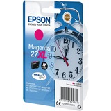 Epson Alarm clock Singlepack Magenta 27XL DURABrite Ultra Ink, Blæk Højt (XL) udbytte, Magenta, Pigmentbaseret blæk, 10,4 ml, 1 stk, 1100 Sider