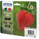 Epson Strawberry C13T29864012 blækpatron 1 stk Original Standard udbytte Sort, Blå, Magenta, Gul Standard udbytte, 5,3 ml, 3,2 ml, 175 Sider, 1 stk, Multipakke