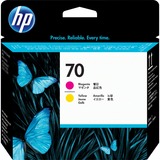 HP 70 printhoved Inkjet, Skrivehovedet HP DesignJet Z2100, Z3100 and Z3200 Photo Printer series, Inkjet, Magenta, Gul, C9406A, Singapore, 143 mm