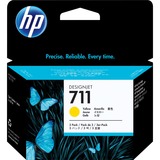 HP 711 DesignJet-blækpatroner med 29 ml, 3 stk., gul 3 stk., gul, Pigmentbaseret blæk, 29 ml, 3 stk, Multipakke