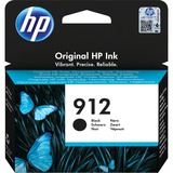 HP 912 Original Ink-blækpatron, sort sort, Standard udbytte, Pigmentbaseret blæk, 8,29 ml, 300 Sider, 1 stk