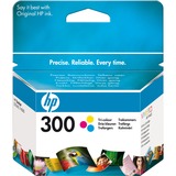 HP Original 300-blækpatron, trefarvet trefarvet, Standard udbytte, Farvebaseret blæk, 165 Sider, 1 stk, Detail