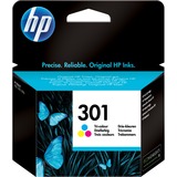 HP Original 301-blækpatron, trefarvet trefarvet, Standard udbytte, Farvebaseret blæk, 3 ml, 150 Sider, 1 stk, Detail