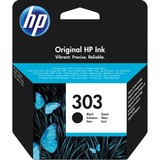 HP Original 303-blækpatron, sort sort, Standard udbytte, Pigmentbaseret blæk, 200 Sider, 1 stk