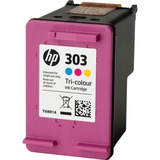 HP Original 303-blækpatron, trefarvet trefarvet, Standard udbytte, Farvebaseret blæk, 4 ml, 165 Sider, 1 stk