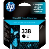 HP Original 338-blækpatron, sort sort, Standard udbytte, Farvebaseret blæk, Pigmentbaseret blæk, 480 Sider, 1 stk, Detail