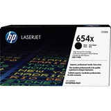 HP Original 654X LaserJet-tonerpatron med høj kapacitet, sort sort, 20500 Sider, Sort, 1 stk