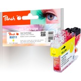Peach 320477 blækpatron 1 stk Kompatibel Gul Pigmentbaseret blæk, 6 ml, 400 Sider, 1 stk, Enkelt pakke