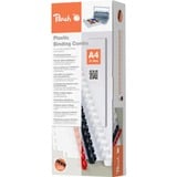Peach Bürogeräte Tilbehør Til Samlemapper, Bindingsmaskine Hvid, Hvid, 65 ark, A4, 1 cm, 100 stk
