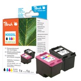 Peach PI300-659 PagePack Sort, Blå, Magenta, Blæk Pigmentbaseret blæk, Farvebaseret blæk, 15 ml, 14 ml, 490 Sider, Multipakke