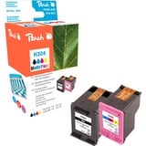 Peach PI300-802 blækpatron Sort, Blå, Magenta, Gul Sort, Blå, Magenta, Gul, Pigmentbaseret blæk, Farvebaseret blæk, 4,5 ml, 2,2 ml, 120 Sider