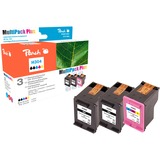 Peach PI300-803 blækpatron 3 stk Standard udbytte Sort, Blå, Magenta, Gul Standard udbytte, Sort, Blå, Magenta, Gul, Pigmentbaseret blæk, Farvebaseret blæk, 4,5 ml, 4,5 ml