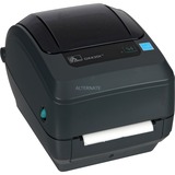 Zebra GX430t etiketprinter Termisk overførsel 300 x 300 dpi Ledningsført, Etiketteringsmaskine antracit/Sort, Termisk overførsel, 300 x 300 dpi, 102 mm/sek., Ledningsført, Grå