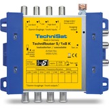 TechniSat TechniRouter 5/1x8 G-R Blå, Gul, Multi switch Gul/Blå, Blå, Gul, 2150 Mhz