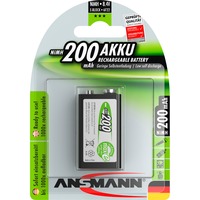 Ansmann 200mAh maxE E-Block Nikkel-Metalhydrid (NiMH), Batteri E-Block, Nikkel-Metalhydrid (NiMH), 8,4 V, 200 mAh, 17,5 x 28,5 x 48,5 mm