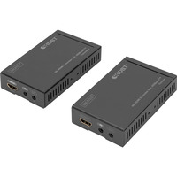 Digitus 4K HDBaseT HDMI Extender-sæt, HDMI-udvidelse forlænger Sort