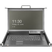 Digitus DS-72220-3GE, KVM-switchen Sort