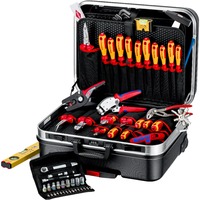 KNIPEX Værktøjskasse "BIG Basic Move" ElektroPlus, 68 dele, Værktøjssæt Sort