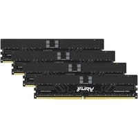 Kingston FURY FURY 64GB 6400MT/s DDR5 ECC Reg CL32 DIMM (sæt med 4) Renegade Pro EXPO, Hukommelse Sort, 64 GB, 4 x 16 GB, DDR5, 288-pin DIMM, Sort