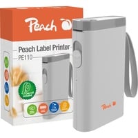 Peach PE110 etiketprinter Direkte termisk 203 x 203 dpi 60 mm/sek. Trådløs Bluetooth Hvid, Direkte termisk, 203 x 203 dpi, 60 mm/sek., Trådløs, Hvid