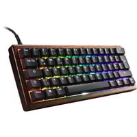 Sharkoon Gaming-tastatur træ/Sort, DE-layout, Gateron G Pro 3.0 Yellow