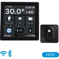 Shelly Wall Display + Shelly BLU H&T, Kontrolpanel Sort
