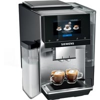 Siemens iQ700 TQ707R03 kaffemaskine Fuld-auto Espressomaskine 2,4 L, Kaffe/Espresso Automat rustfrit stål/Sort, Espressomaskine, 2,4 L, Kaffebønner, Indbygget kværn, 1500 W, Sort, Rustfrit stål
