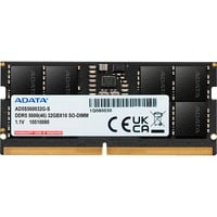 ADATA AD5S560032G-S, Hukommelse Sort