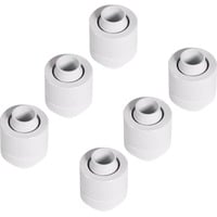 Alphacool Eiszapfen 13/10mm skrueadapter G1/4 - White Sixpack, Forbindelse Hvid