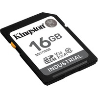 Kingston Industrial 16 GB SDHC, Hukommelseskort Sort