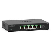 Netgear MS305 Ikke administreret 2.5G Ethernet (100/1000/2500) Sort, Switch Ikke administreret, 2.5G Ethernet (100/1000/2500), Fuld duplex, Kan monteres på væggen