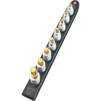 Hazet SmartRail 1/2" topnøglesæt indvendig stjernetand, 8 dele Sort