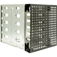 Inter-Tech 5,25" > 3,5" monteringsramme, Monteringsrammen Sort