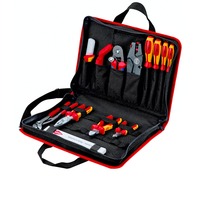 KNIPEX Værktøjstaske "Kompakt" Elektro, 14 dele, Værktøjssæt Sort