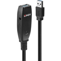 Lindy 43322 USB-kabel USB 3.2 Gen 1 (3.1 Gen 1) 15 m USB A Sort, Forlængerledning Sort, 15 m, USB A, USB A, USB 3.2 Gen 1 (3.1 Gen 1), 5 Gbit/sek., Sort