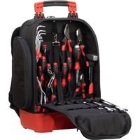 Wiha Værktøjsrygsæk mechanic Set, Værktøjssæt Sort/Rød