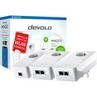 devolo MAGIC 2 WiFi next Multiroom Kit 2400 Mbit/s Ethernet LAN Wi-Fi Hvid 3 stk, PowerLAN 2400 Mbit/s, IEEE 802.2x, IEEE 802.3ab, IEEE 802.3az, IEEE 802.3u, Gigabit Ethernet, 10,100,1000 Mbit/s, Wi-Fi 5 (802.11ac), 802.11a, 802.11b, 802.11g, Wi-Fi 4 (802.11n), Wi-Fi 5 (802.11ac)