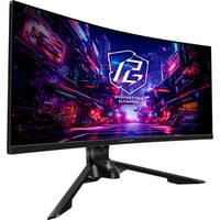 ASRock PG34QRT3A, Gaming Skærm Sort
